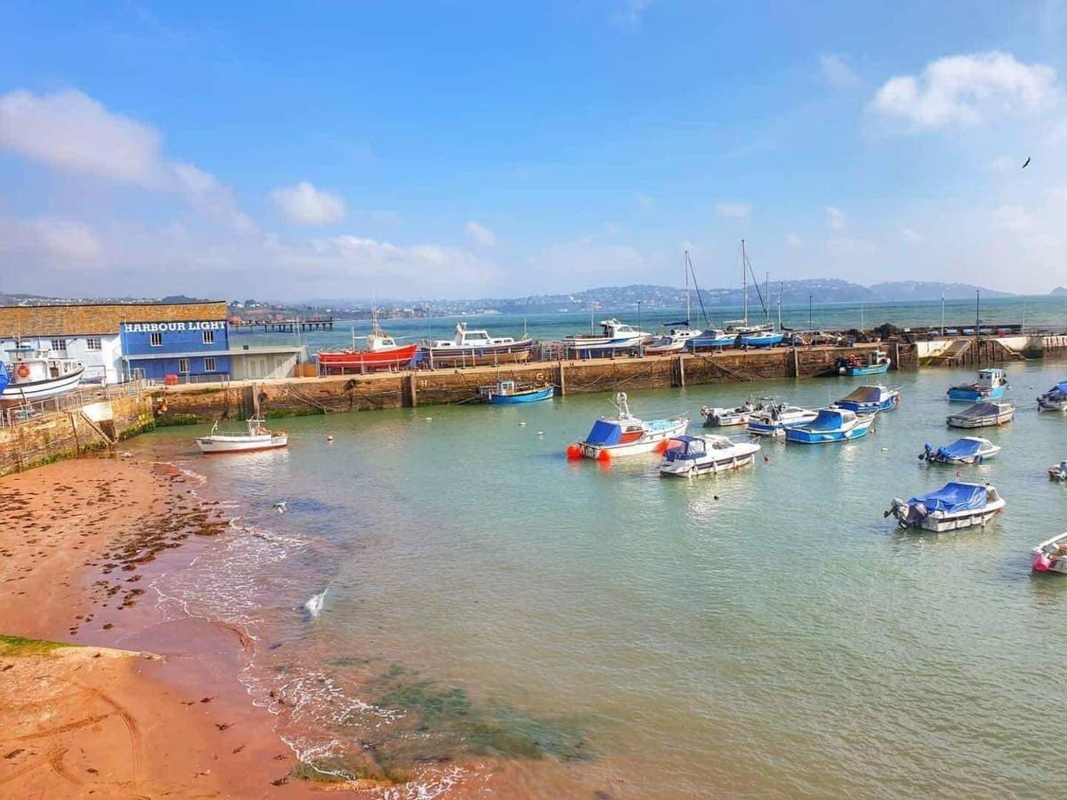 Pink House ,Opposite Beach ,Sleeps 6 , 2 Bedroom Ground Floor Self Contained Garden Flat , Private Entrance , Kitchen , Guaranteed Parking ,Wifi , Movies ,Bathroom ,Fridge , Microwave ,Bedroom 1, Double Bed & 2 Single Beds ,Bedroom 2 , Double Bed Paignton Buitenkant foto